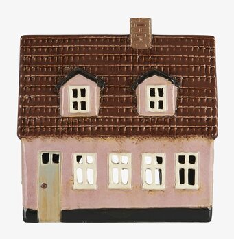 Ljuslykta My Home Town #4 från IB Laursen, rosa husdesign