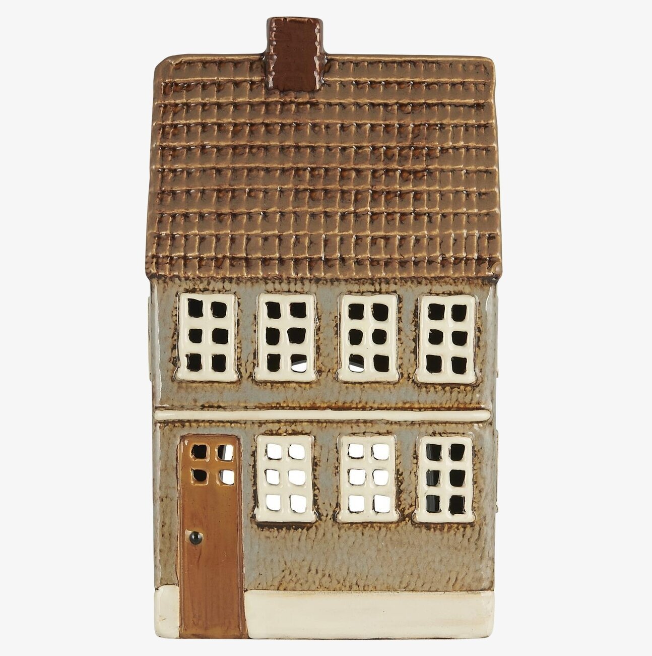 Ljuslykta My Home Town #6 från IB Laursen, keramik, grå