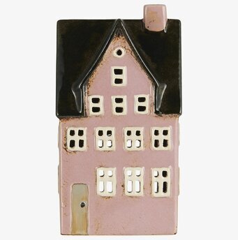 Ljuslykta Nyhavn Vindskupa Rosa från IB Laursen i keramik