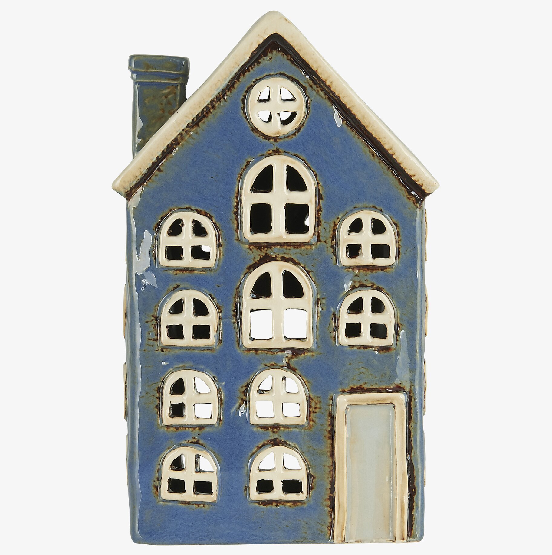 Ljuslykta Nyhavn Blå från IB Laursen, keramik, blå