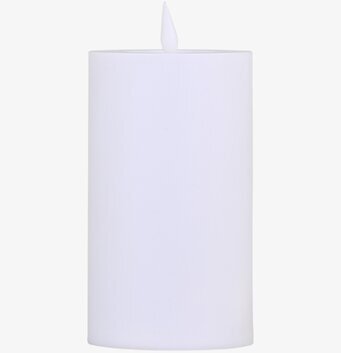 Bild av stilrent vitt LED-blockljus för utomhusbruk