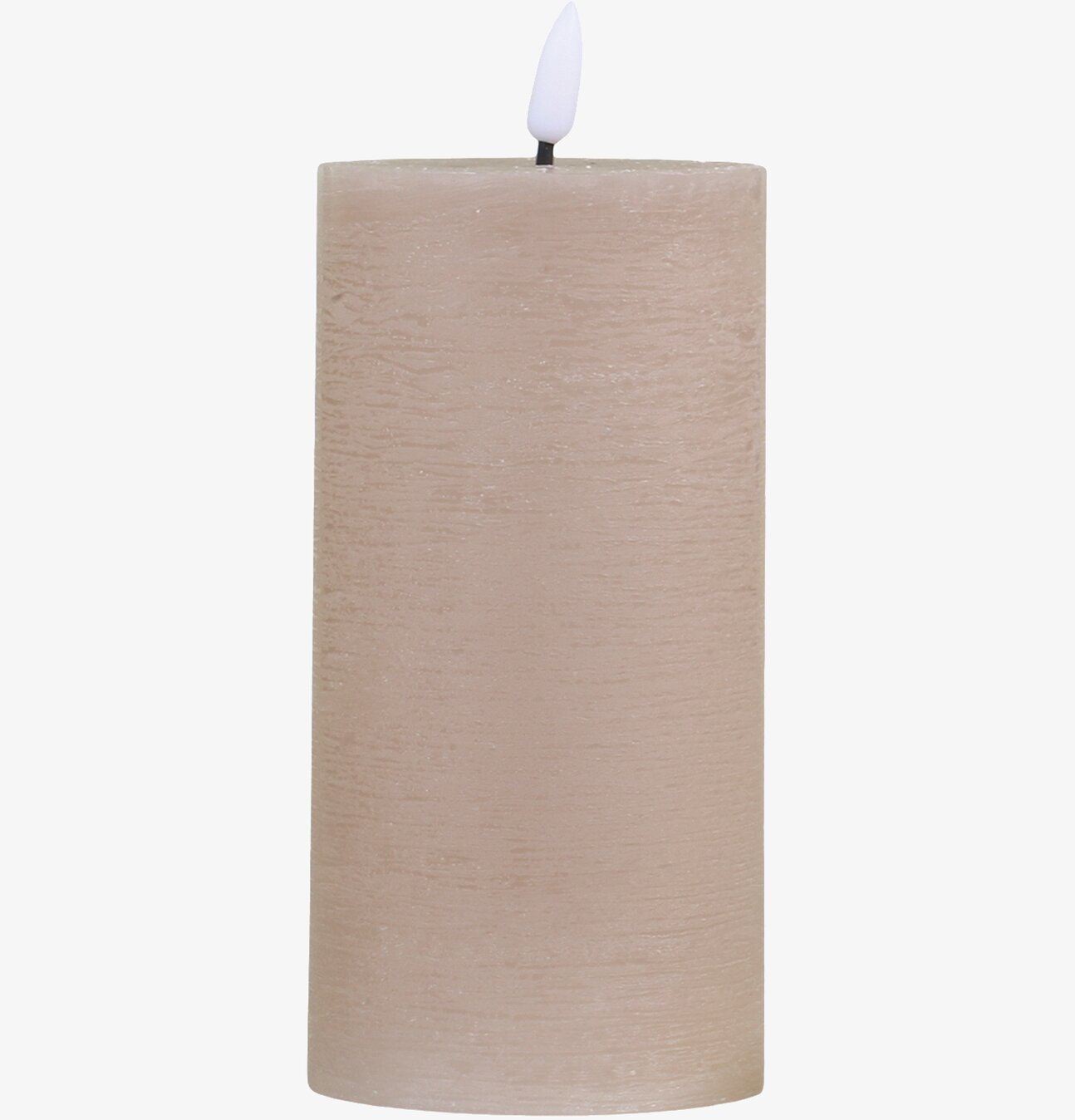 Blockljus LED Linne H15 från Chic Antique med linne-textur