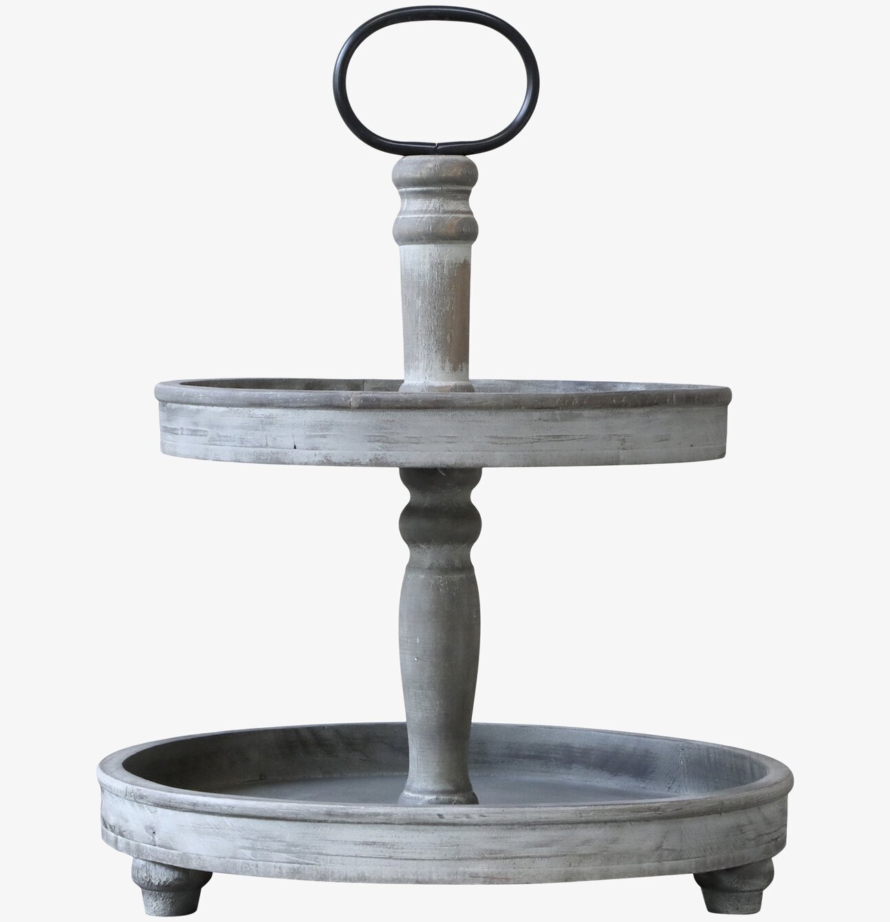 Våningsfat 2 Brickor Antik Natur från Chic Antique