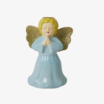 Bild av dekorativ ljushållare i form av en ängel