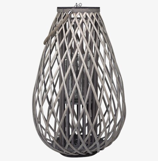 Lanterna Flätad Pil XL från Chic Antique i naturtoner