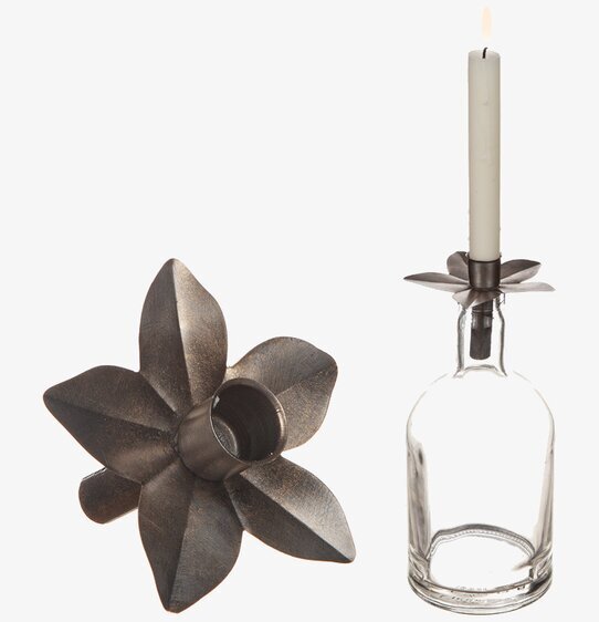 Ljushållare Flaska Rå/Antikguld från Different Design