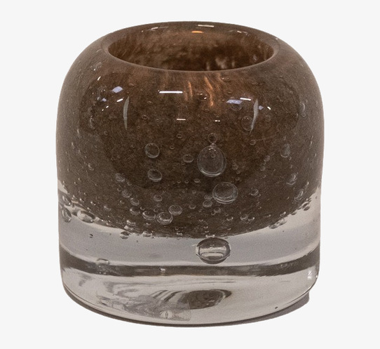 Leah Ljuskopp Taupe från Olsson & Jensen i elegant glas