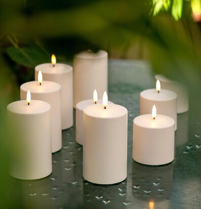 Bild av eleganta LED-ljus i lugn och harmonisk miljö