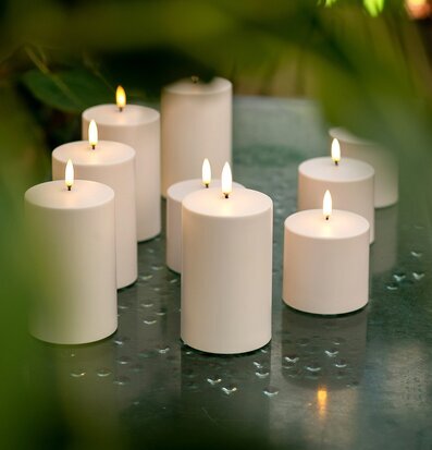 Bild av LED-ljus i harmonisk och naturnära miljö