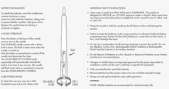 Bild av LED-kronljus med instruktioner och säkerhet