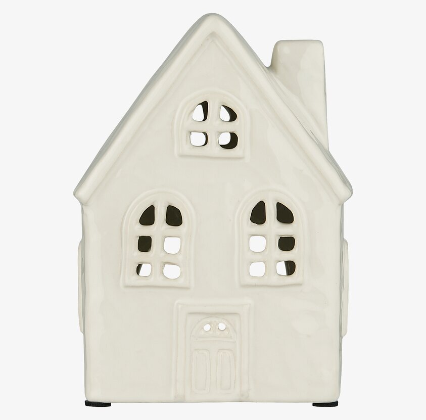 Ljuslykta Hus Välvda Fönster Creme från IB Laursen