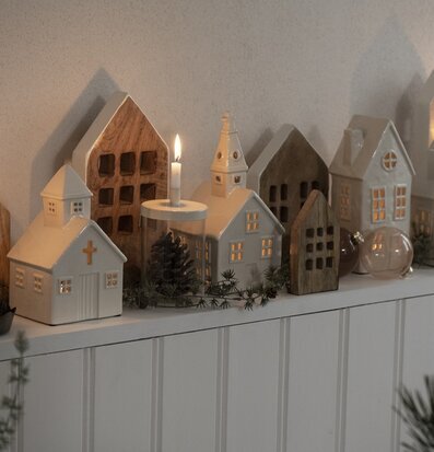 Ljuslykta Kyrka Stor Creme från IB Laursen i hemtrevlig miljö