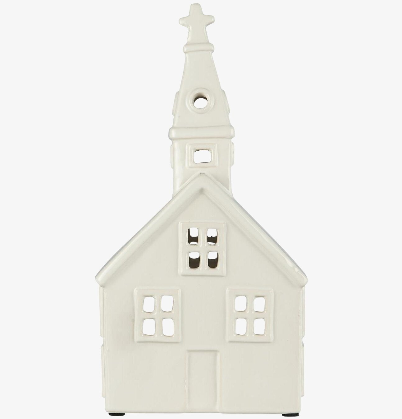 Ljuslykta Kyrka Stor Creme från IB Laursen i keramik