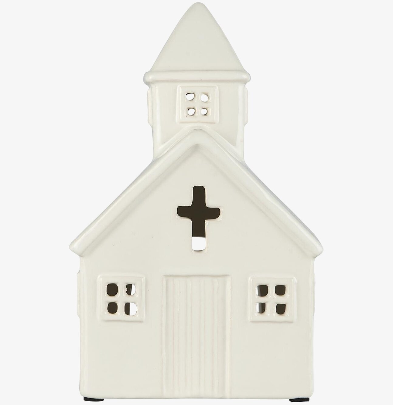 Ljuslykta Kyrka Liten Creme från IB Laursen i keramik