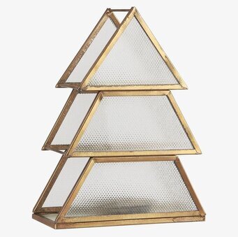 Ljuslykta Julgran Liten från IB Laursen i metall och glas