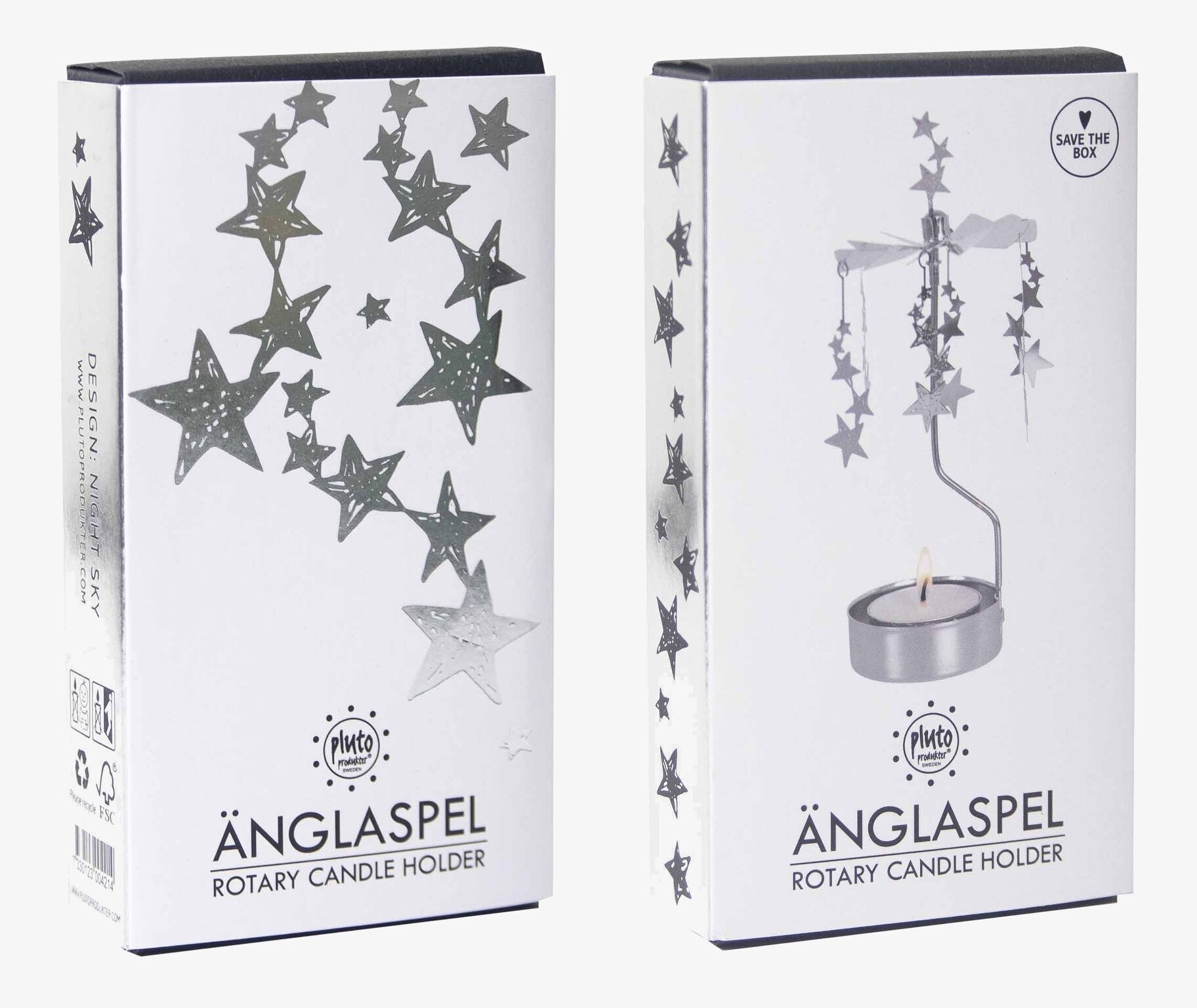 Bild av ljuslyktor med stjärnmotiv och elegant design