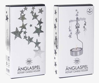 Bild av ljuslyktor med stjärnmotiv och elegant design