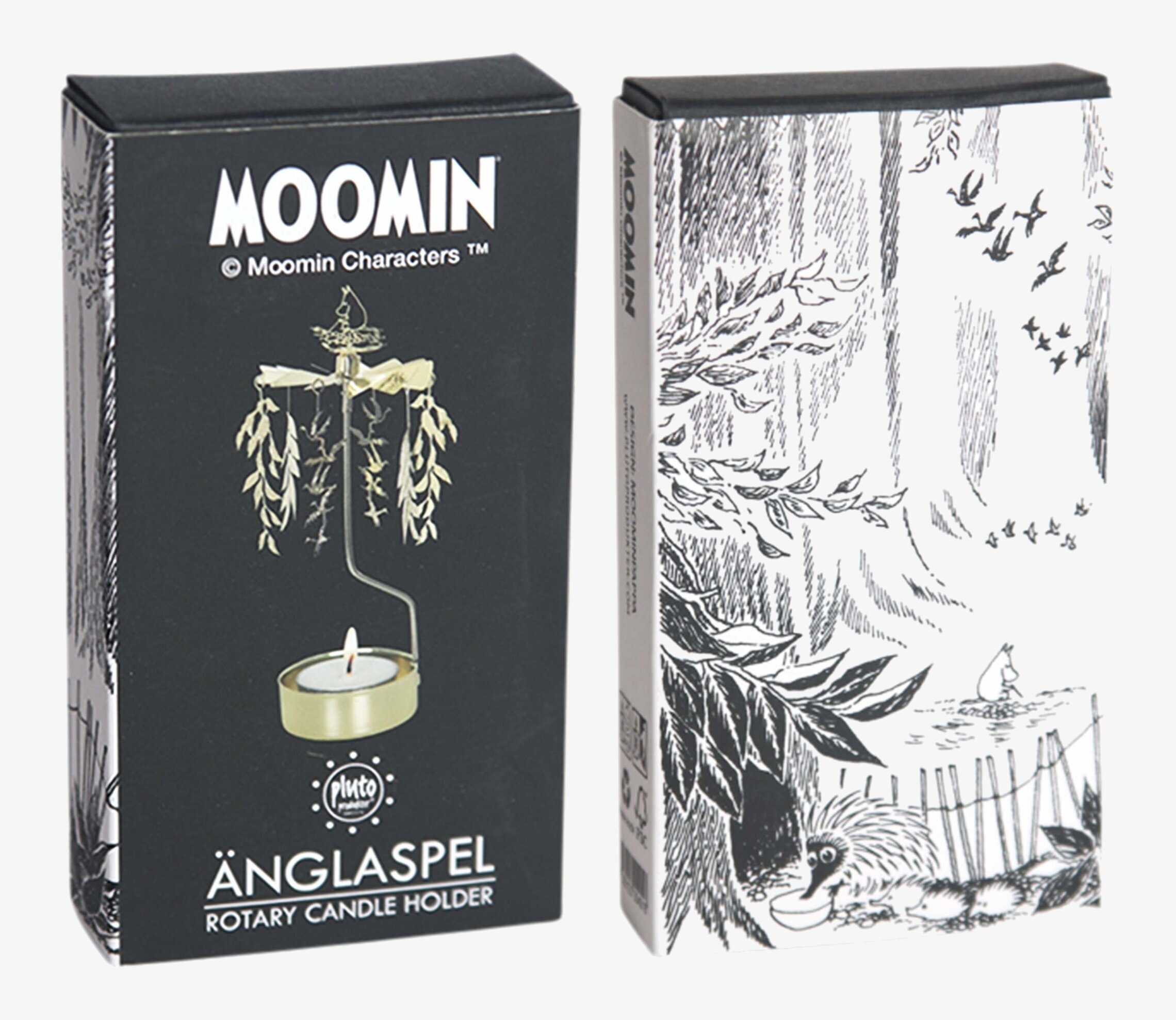 Bild av förpackning med magisk Mumin-illustration