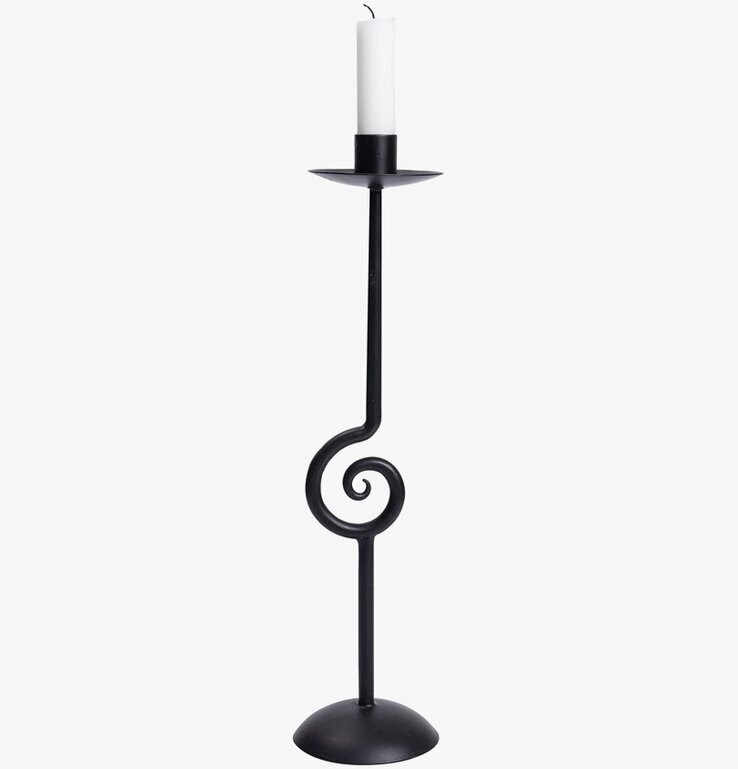 Ljusstake Smide Stor från Nääsgränsgården i svart metall