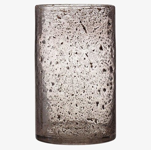 Bubbles Ljuslykta Rökgrå Stor från Wikholm Form med bubblor