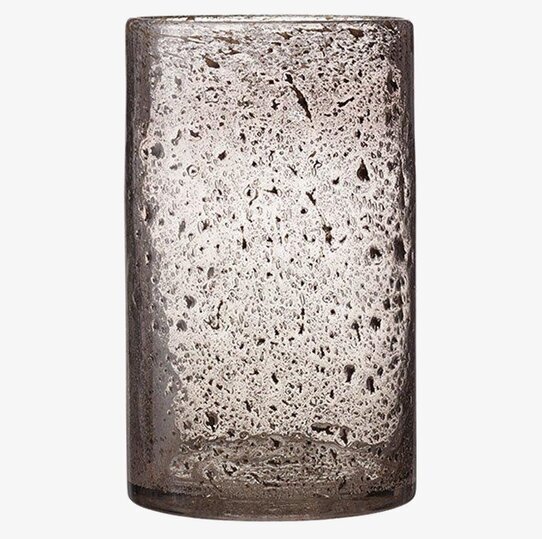 Bubbles Ljuslykta Rökgrå Stor från Wikholm Form med bubblor