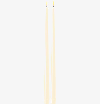 Bild av cremefärgade LED-middagsljus i elegant design