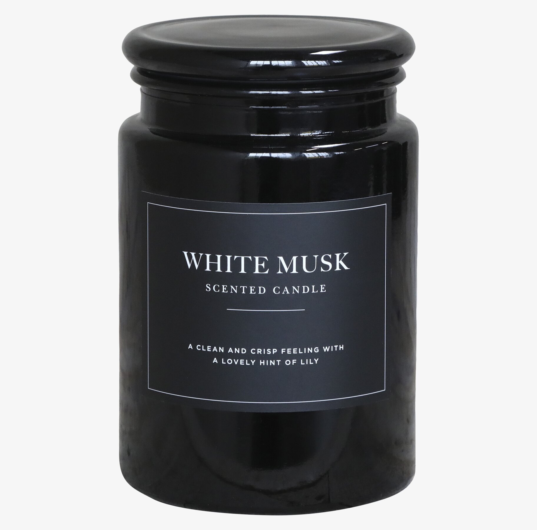 Doftljus White Musk från Chic Antique i mörk glasburk