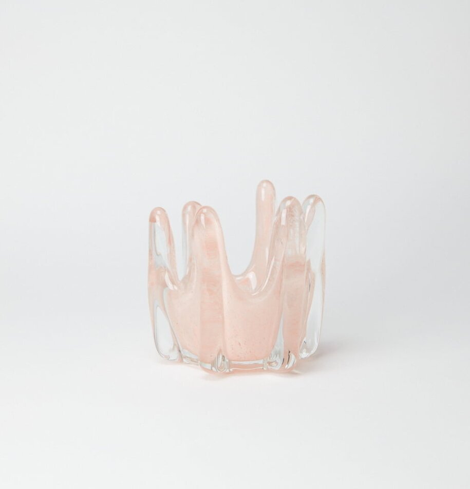 Helix Ljuskopp Rosa 10.5cm från Olsson & Jensen i glas