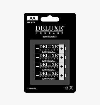 Bild av hållbara AA-batterier i blisterförpackning