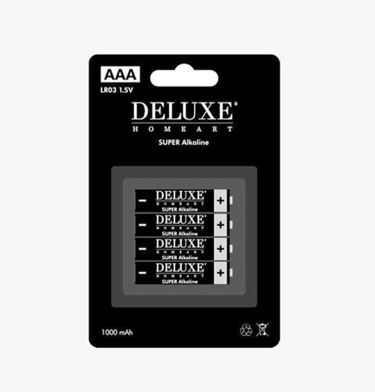 Deluxe Homeart AAA-batteri 4-pack från Deluxe Homeart
