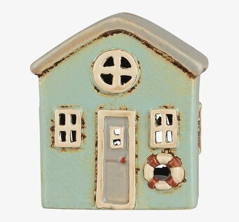 Ljuslykta Løkken Mintgrön/Grå från IB Laursen i keramik