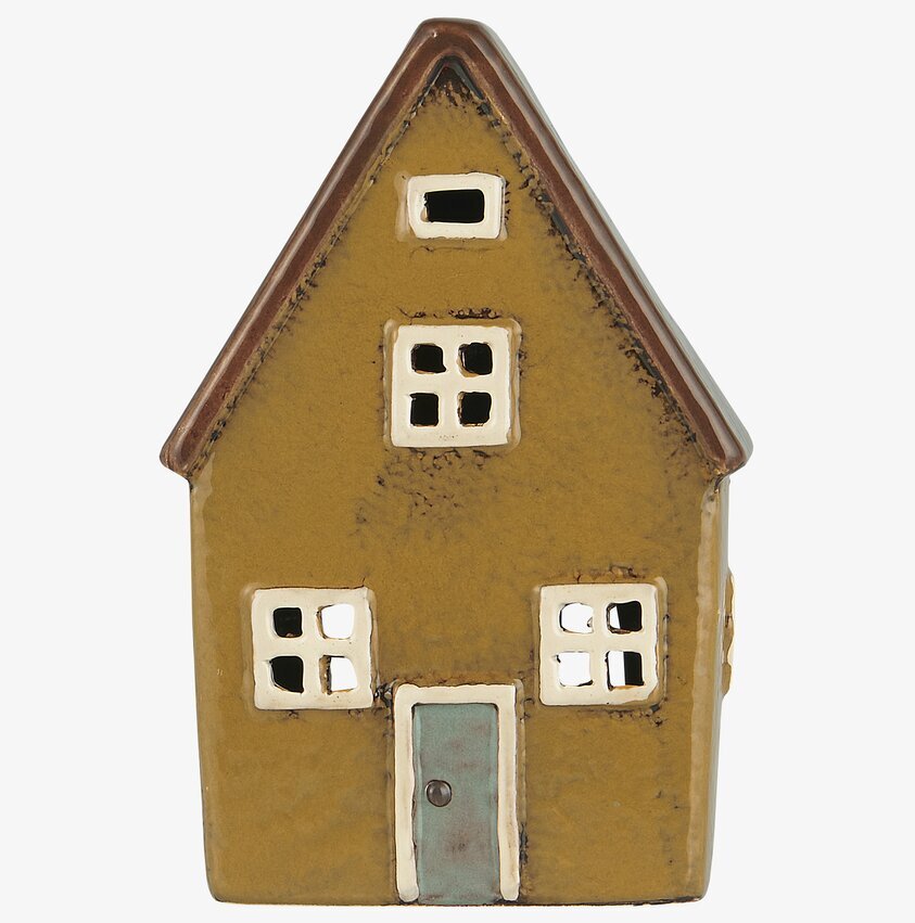 Ljuslykta Nyhavn Brun från IB Laursen, keramisk husform