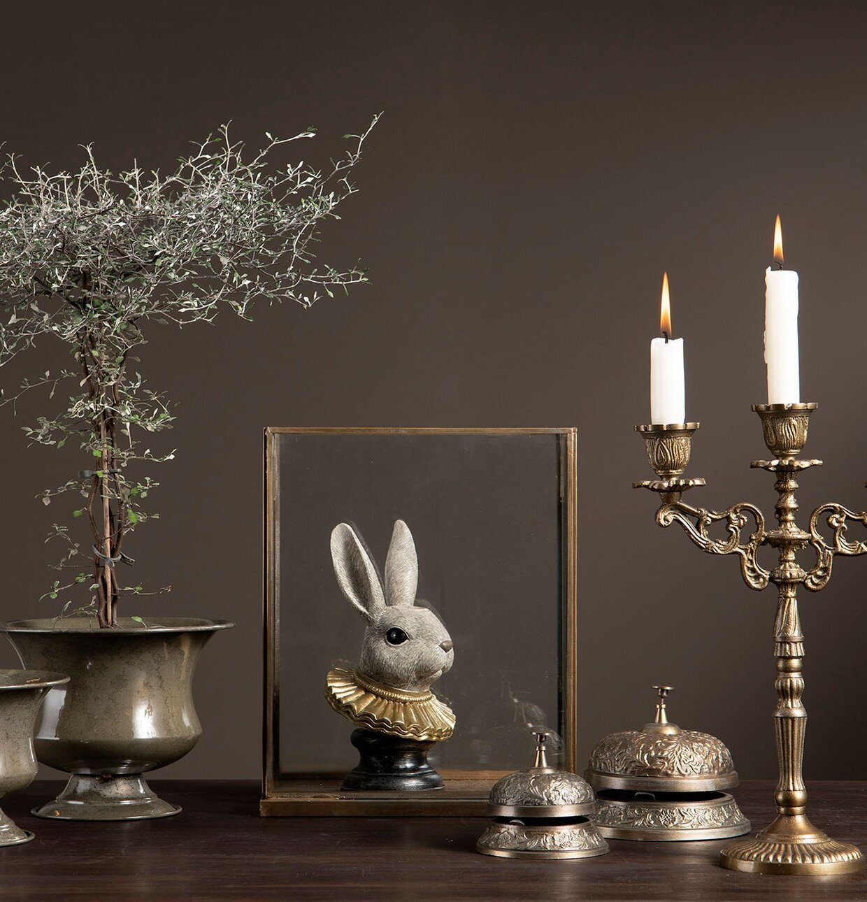 Kanin Art Déco Ljushållare från A Lot Decoration