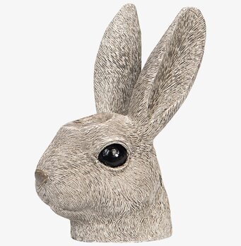 Foto av kaninhuvud-ljushållare i naturtrogen design