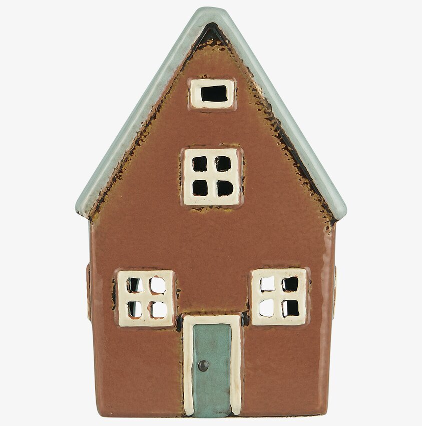 Ljuslykta Nyhavn från IB Laursen, terrakotta och blå