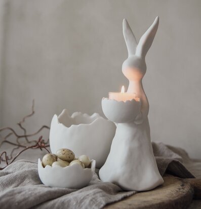 Bild av stilren ljushållare i skandinavisk design