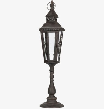 Lykta Baron Metall Mellan från A Lot Decoration, patinerad