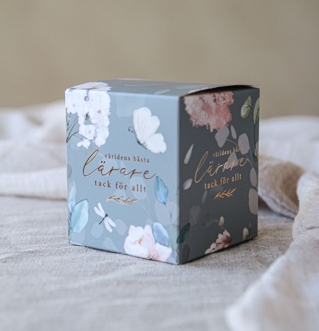 Ljuslykta - Världens Bästa Lärare från Majas Cottage i ask