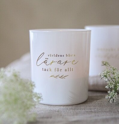 Ljuslykta - Världens Bästa Lärare från Majas Cottage