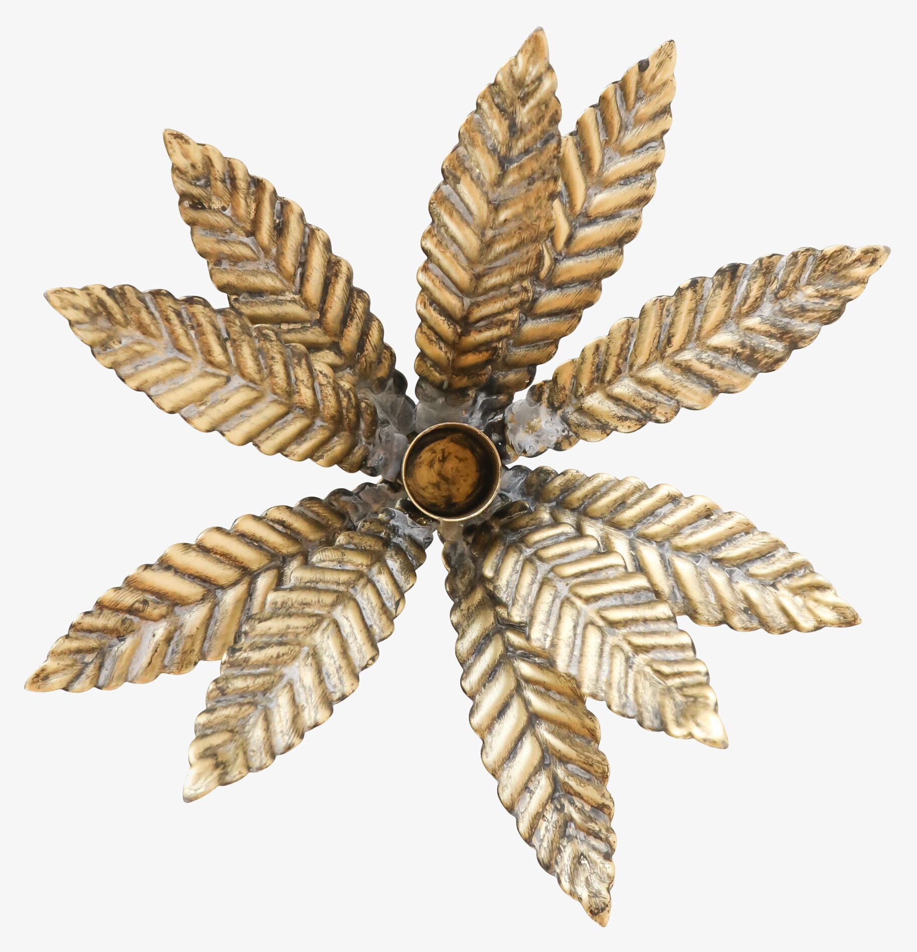 Ljushållare Blad Flaska Antik Mässing från Chic Antique