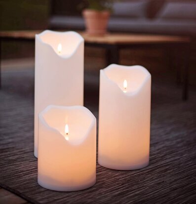 Bild av harmonisk utomhusmiljö med LED-ljus