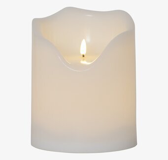 Bild av LED-blockljus med realistisk fladdrande låga