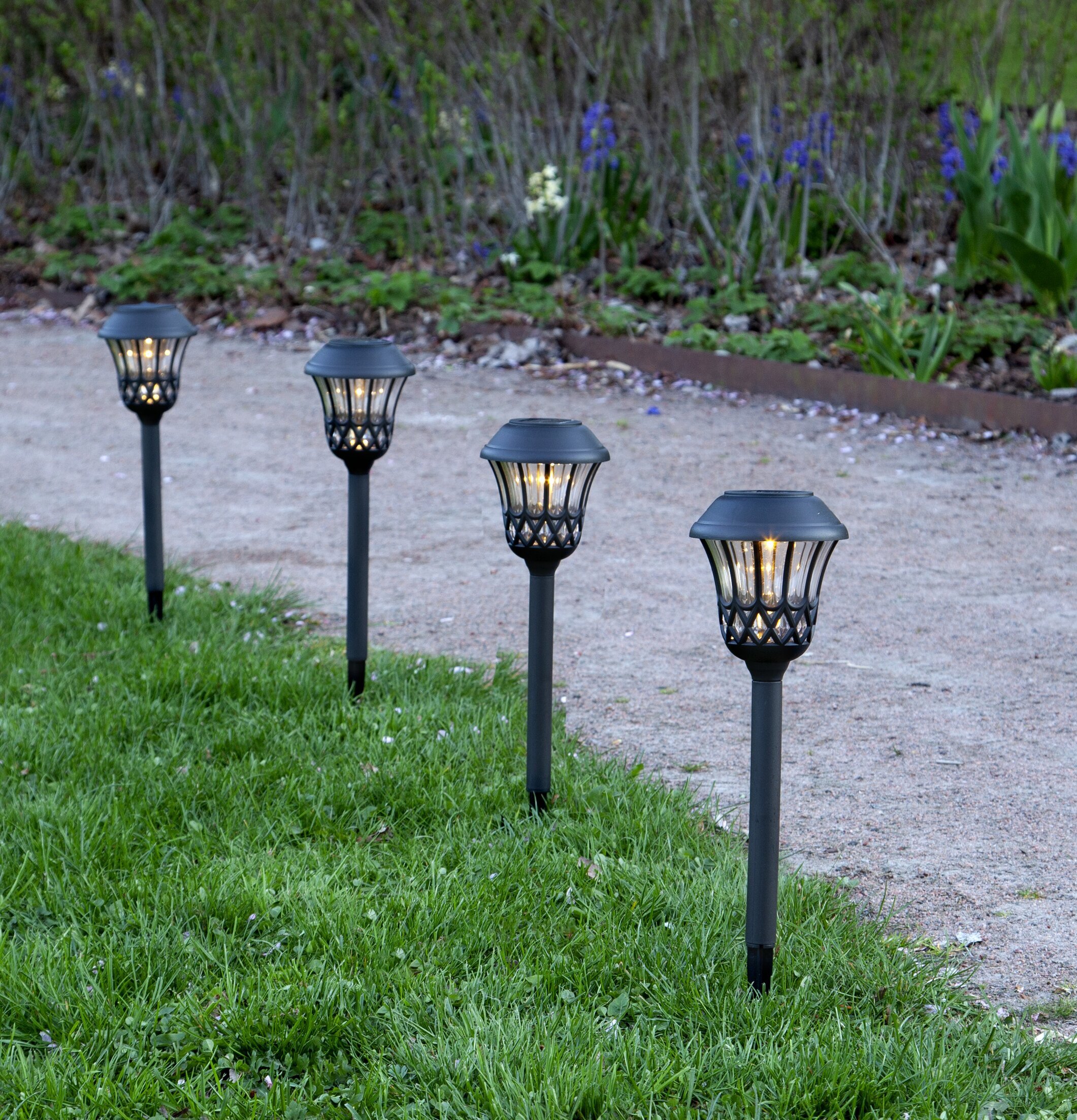 Solcellsbelysning Lace 4-Pack från Star Trading i trädgård