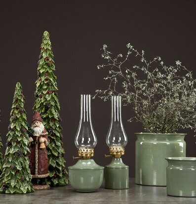 Ljuslykta Värmeljus Iris Emalj Grön från A Lot Decoration