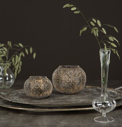 Ljuslykta Alma Leaf Antik G.Brun Stor från A Lot Decoration