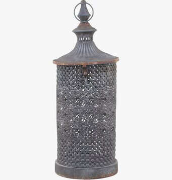 Bild av vintage-inspirerad ljuslykta med mönster