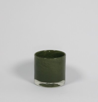 Ljuslykta Nilla Skog 10cm från Olsson & Jensen i grönt glas