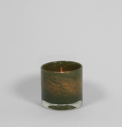 Ljuslykta Nilla Skog 10cm från Olsson & Jensen i grönt glas