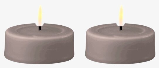 Bild av moderna grå LED-värmeljus i minimalistisk stil