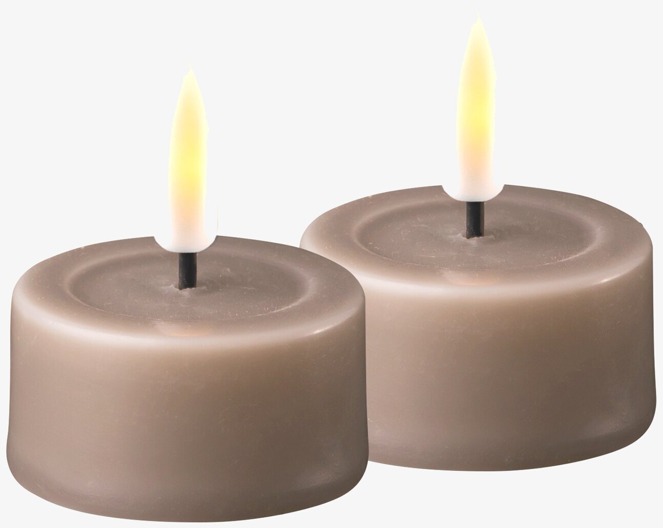 Bild av LED-värmeljus med naturligt utseende